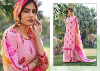 BELLIZA AMOGH COTTON PRINTED MIRROR HANDWORK SUITS