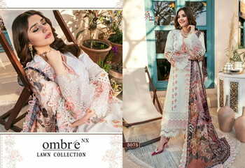 SHREE FABS OMBRE LAWN COLLECTION NX LAWN COTTON PAKISTANI SUITS SURAT