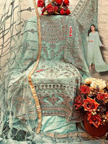 FEPIC ROSEMEEN C 1283 SERIES GEORGETTE PAKISTANI SUITS AT SURAT