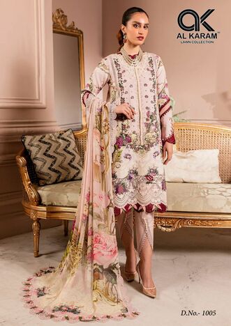 AL KARAM FLORENCE DESIGNER KARACHI SUITS WHOLESALE PRICE