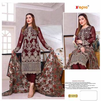 FEPIC ROSEMEEN 5239 SERIES GEORGETTE EMBOIRDERY PAKISTANI SUITS