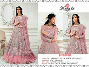 RAMSHA PRESENT R 244 PAKISTANI SALWAR KAMEEZ MANUFACTURER