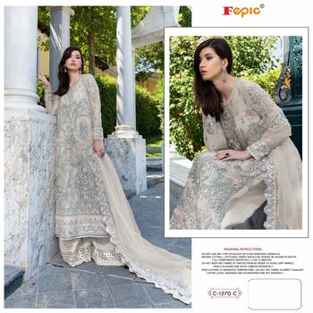 FEPIC ROSEMEEN C 1270 NET EMBROIDERY HANDWORK SUITS CATALOGUE