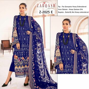 ZARQASH CHANTELLE Z 2025 PAKISTANI SUITS WHOLESALER