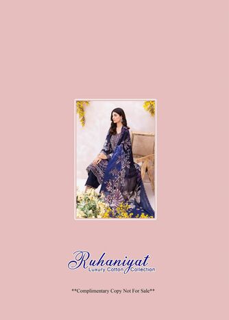 RUHANIYAT VOL 2 COTTON KARACHI SUITS NEW COLLECTION 2023