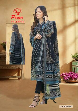 JS PRIYA FALSAFAA RAYON PRINTED KARACHI SUITS AT BEST PRICE