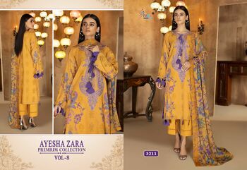 SHREE FABS AYESHA ZARA PREMIUM COLLECTION VOL 8 COTTON PAKISTANI SUITS SURAT