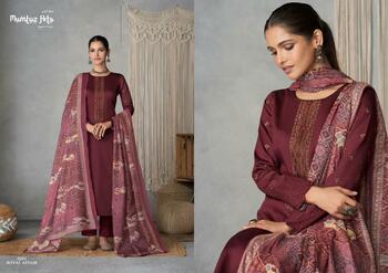 MUMTAZ ARTS ROYAL AFFAIR JAM SATIN SALWAR SUITS NEW CATALOGUE