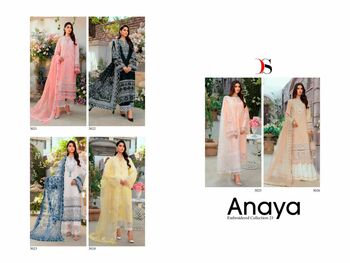 DEEPSY SUITS ANAYA EMBROIDERED COLLECTION 23 3021 TO 3026 SERIES PAKISTANI SUITS