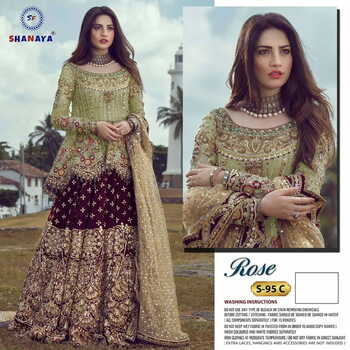 SHANAYA ROSE S95 BUTTERFLY NET PAKISTANI SALWAR KAMEEZ