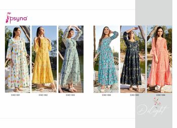 PSYNA DELIGHT FANCY GOWN STYLE KURTIS