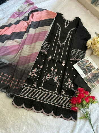 ZIAAZ DESIGNS 321 SERIES COTTON EMBROIDERY PAKISTANI SUITS