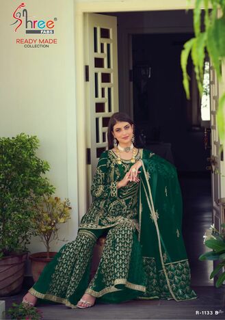 SHREE FABS SR 1133 ORGANZA READYMADE PAKISTANI SUITS SURAT