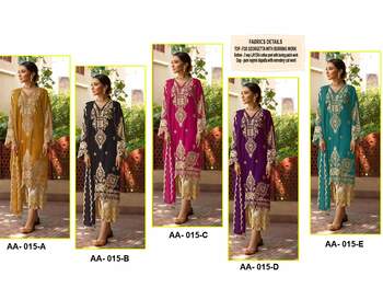 AARSH 15 SERIES GEORGETTE PAKISTANI SUITS LATEST CATALOGUE