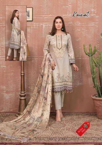 KEVAL FAB KAINAT VOL 3 LUXURY LAWN COLLECTION PAKISTANI SUITS