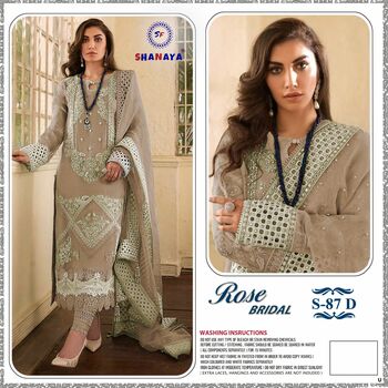 SHANAYA ROSE BRIDEL S 87 GEORGETTE DESIGNER PAKISTANI SUITS