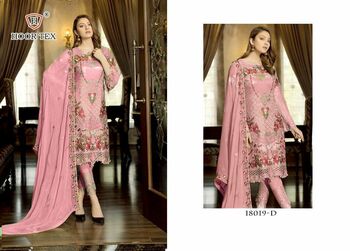 HOOR TEX KITAB VOL 3 D.NO 18019 PAKISTANI GEORGETTE SALWAR KAMEEZ CATALOGUE