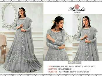 RAMSHA PRESENT R 244 PAKISTANI SALWAR KAMEEZ MANUFACTURER