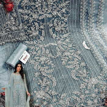 FEPIC ROSEMEEN C 1514 ORGANZA PAKISTANI SUITS AT SURAT