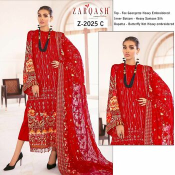 ZARQASH CHANTELLE Z 2025 PAKISTANI SUITS WHOLESALER