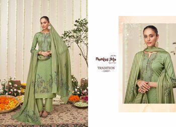 MUMTAZ ARTS THE TALES OF TRADITION VISCOSE JAM SATIN SUITS NEW CATALOGUE