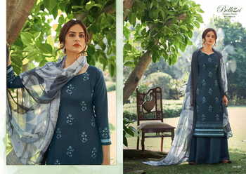 BELLIZA AMOGH COTTON PRINTED MIRROR HANDWORK SUITS