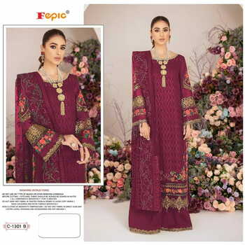 FEPIC ROSEMEEN C 1301 GEORGETTE PAKISTANI SUITS CATALOGUE