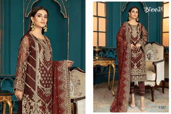 NOOR RANG RASIYA GEORGETTE PAKISTANI SUITS LATEST CATALOGUE