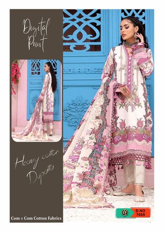 KEVAL FAB SOBIA NAZIR LUXURY VOL 7 COTTON KARACHI PRINTED SUITS SURAT