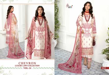 SHREE FABS CHEVRON LUXURY LAWN COLLECTION VOL 14 PAKISTANI SUITS SURAT