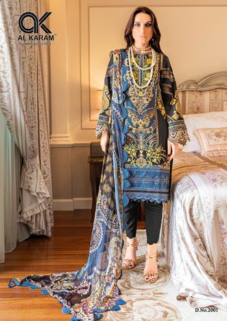 AL KARAM FIRDOUS VOL 2 LAWN COTTON KARACHI SUITS WHOLESALER