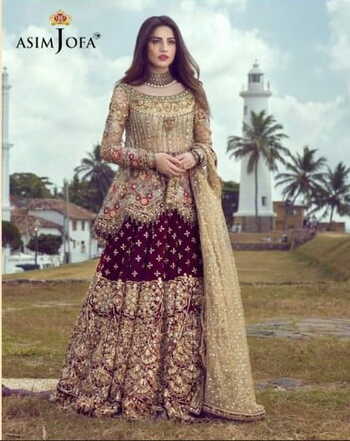 ASIM JOFA D 56057 PAKISTANI SUITS IN SINGLES