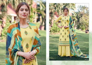 BELLIZA AMOGH COTTON PRINTED MIRROR HANDWORK SUITS