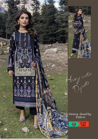 KEVAL FAB SOBIA NAZIR LUXURY VOL 7 COTTON KARACHI PRINTED SUITS SURAT