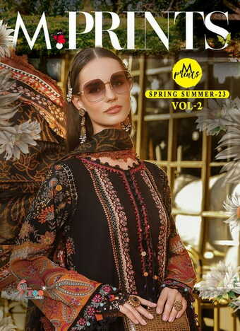 SHREE FABS M PRINTS SPRING SUMMER 23 VOL 2 COTTON PAKISTANI SUITS SURAT