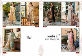 SHREE FABS OMBRE LAWN COLLECTION NX LAWN COTTON PAKISTANI SUITS SURAT