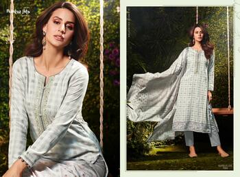 MUMTAZ ARTS SHADES OF LOVE VISCOSE JAM SATIN SUITS NEW CATALOGUE