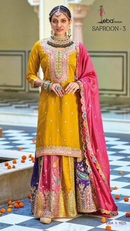 EBA LIFESTYLE SAFROON VOL 3 HEAVY SALWAR KAMEEZ WHOLESALER