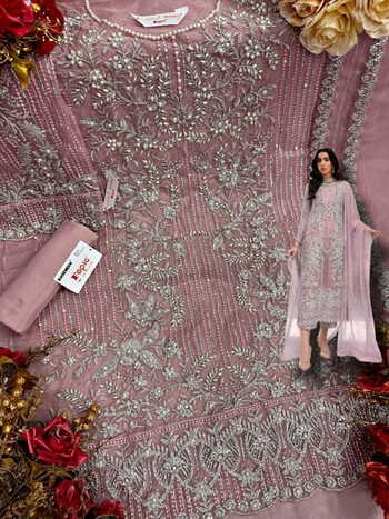 FEPIC ROSEMEEN C 1514 ORGANZA PAKISTANI SUITS AT SURAT