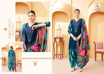 ALOK SUIT AMBER PATIYALA 3 EMBROIDERY SALWAR KAMEEZ WHOLESALER