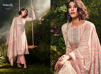 MUMTAZ ARTS SHADES OF LOVE VISCOSE JAM SATIN SUITS NEW CATALOGUE