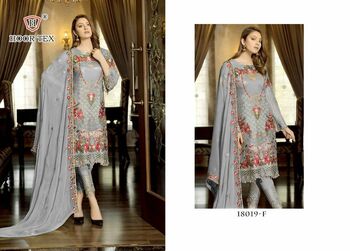 HOOR TEX KITAB VOL 3 D.NO 18019 PAKISTANI GEORGETTE SALWAR KAMEEZ CATALOGUE