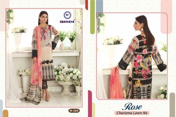 SHANAYA ROSE CHARIZMA LAWN NX PAKISTANI LAWN SUITS LATEST CATALOG