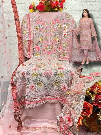 FEPIC ROSEMEEN C 1295 GEORGETTE PAKISTANI SUITS AT SURAT