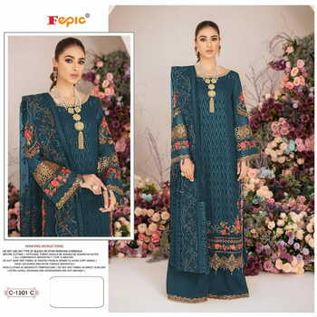 FEPIC ROSEMEEN C 1301 GEORGETTE PAKISTANI SUITS CATALOGUE