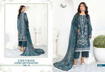 SHREE FABS CHEVRON LUXURY LAWN COLLECTION VOL 14 PAKISTANI SUITS SURAT