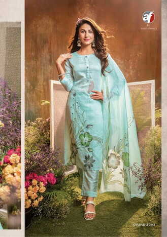 ANJU FABRICS SHARARAT VOL 4 KURTI WITH PANT DUPATTA LATEST CATALOGUE