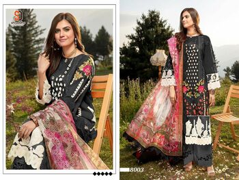 SHRADDHA DESIGNER CHARIZMA VOL 8 CAMBRIC COTTON PAKISTANI SUITS