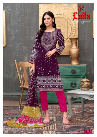 JALIYAN TEX LAILA PAKISTANI LAWN KARACHI SUITS WHOLESALER SURAT