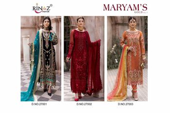 RINAZ FASHION MARYAMâ€™S GOLD VOL 17 PAKISTANI SUITS LATEST CATALOGUE 2022